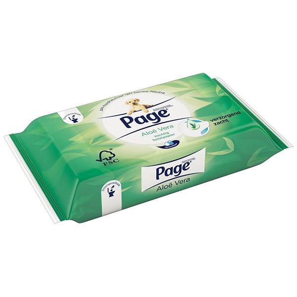 Page papier toilette humide Aloe Vera (42 lingettes) SPA00034 - 1