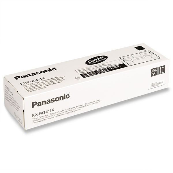 Panasonic KX-FAT411X toner (d'origine) - noir 075254 - 1