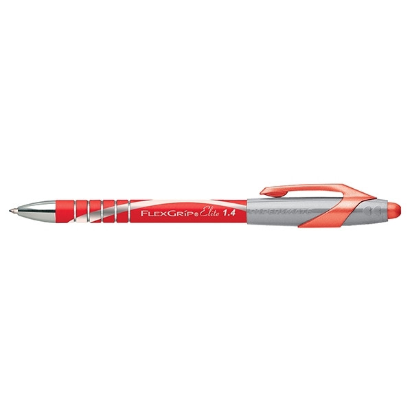 Offre : 12x Papermate Flexgrip Elite stylo à bille (1,4 mm) - rouge 240019 - 1