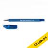 Offre : 12x Papermate Flexgrip Ultra Stick stylo à bille avec bouchon (1 mm) - bleu 240017 - 1