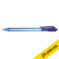 Offre : 20x Papermate InkJoy 100 RT stylo à bille (1 mm) - bleu 240012