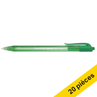 Offre : 20x Papermate InkJoy 100 RT stylo à bille (1 mm) - vert 240015