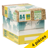 Offre : 4x PaperWise 1 boîte de 2500 feuilles A4 - 80 g/m² 399560