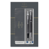 Parker IM stylo à bille et stylo-plume noirs/chromés (encre bleue) 214049 - 1