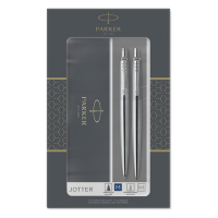 Parker Jotter stylo à bille acier inoxydable et portemine chromé (encre bleue) 214046