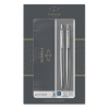 Parker Jotter stylo à bille acier inoxydable et portemine chromé (encre bleue) 214046 - 1
