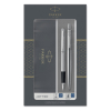 Parker Jotter stylo à bille en acier inoxydable et stylo-plume chromé (encre bleue) 214048 - 1