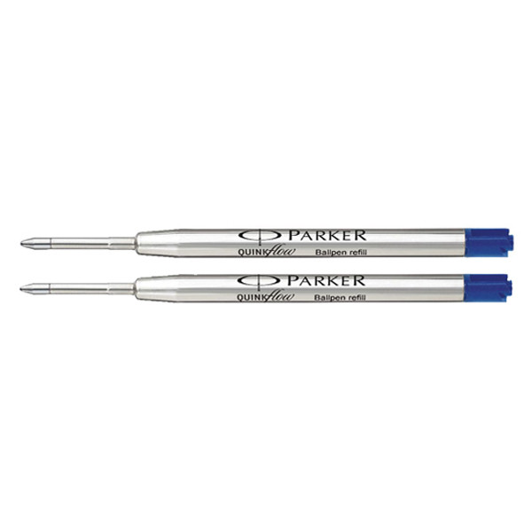 Parker Quinkflow recharge de stylo à bille moyen (2 pièces) - bleu 214112 - 1