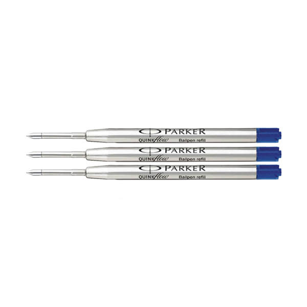 Parker Quinkflow recharge pour stylo à bille - bleu moyen (3 pièces) 424488 - 1