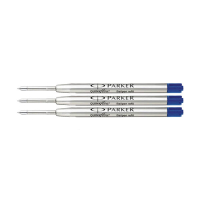 Parker Quinkflow recharge pour stylo à bille - bleu moyen (3 pièces) 424488