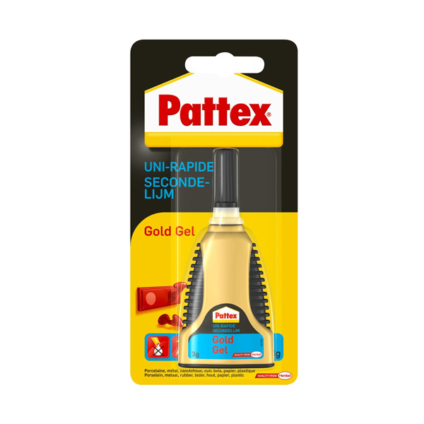 Pattex Gold colle instantanée gel tube (3 grammes) 206227 - 1