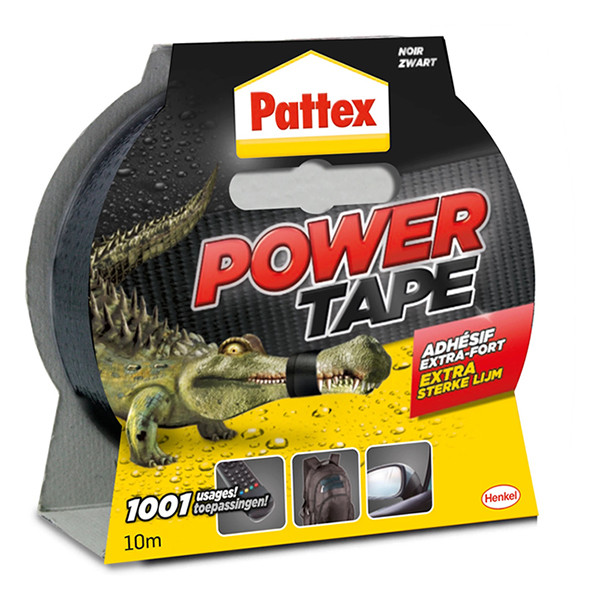 Pattex Power Tape ruban adhésif de 50 mm x 10 m - noir 206200 - 1