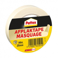 Pattex ruban de masquage 25 mm x 50 m crème 206206