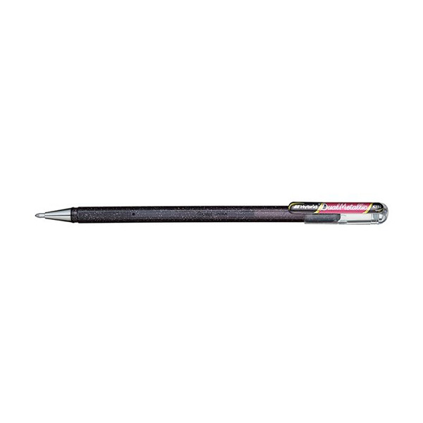Pentel Dual Metallic stylo à encre gel - noir/rouge métallisé 210188 - 1