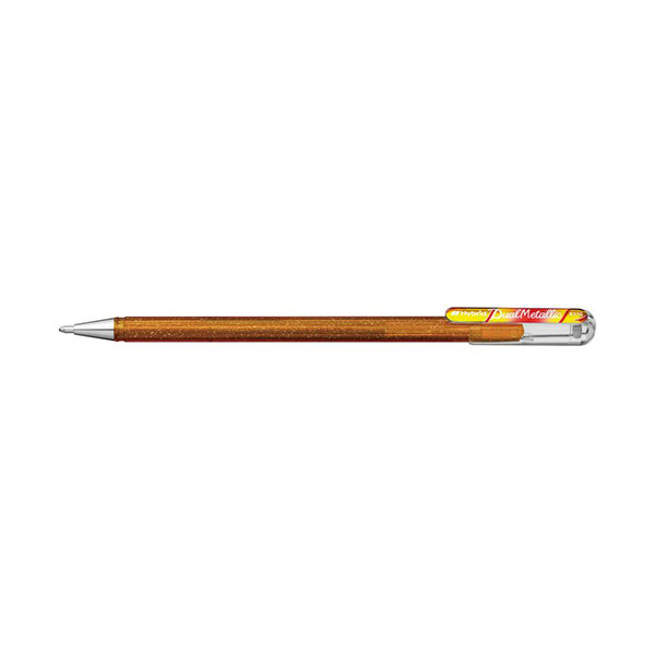 Pentel Dual Metallic stylo à encre gel - or et rouge/or métallisé 210204 - 1