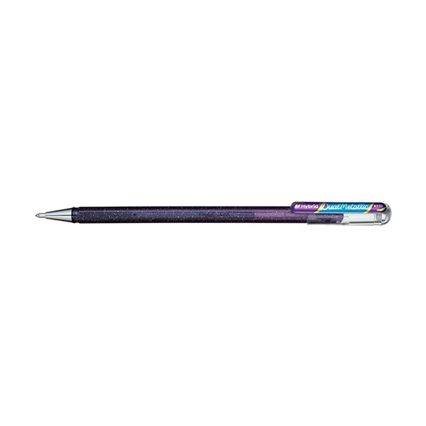 Pentel Dual Metallic stylo à encre gel - violet/bleu métallisé 210193 - 1