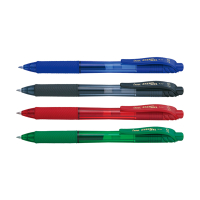 Pentel Energel BL107 set de stylos roller - bleu/noir/rouge/vert 209999
