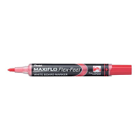 Pentel Flex-Feel whiteboard marker met flex tip rood 210364