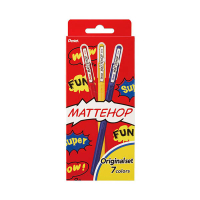 Pentel Mattehop K110 Original stylo à encre gel 7 pièces 494622