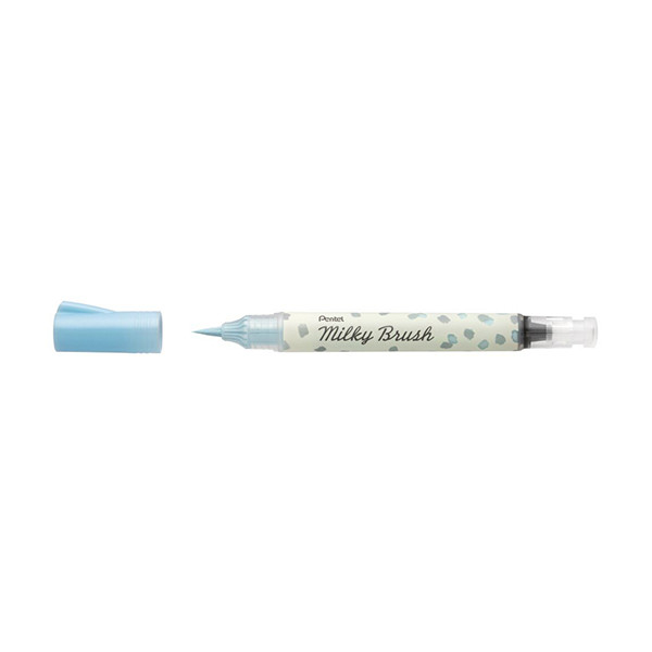 Pentel Milky XGFH-PSX feutre pinceau - bleu pastel 210228 - 1