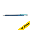 Offre : 12x Pentel Dual Metallic stylo à encre gel - bleu/vert métallisé 210207 - 1