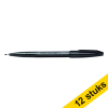Offre : 12x Pentel Sign S520 feutre à pointe fine (0,8 mm) - noir 210080 - 1