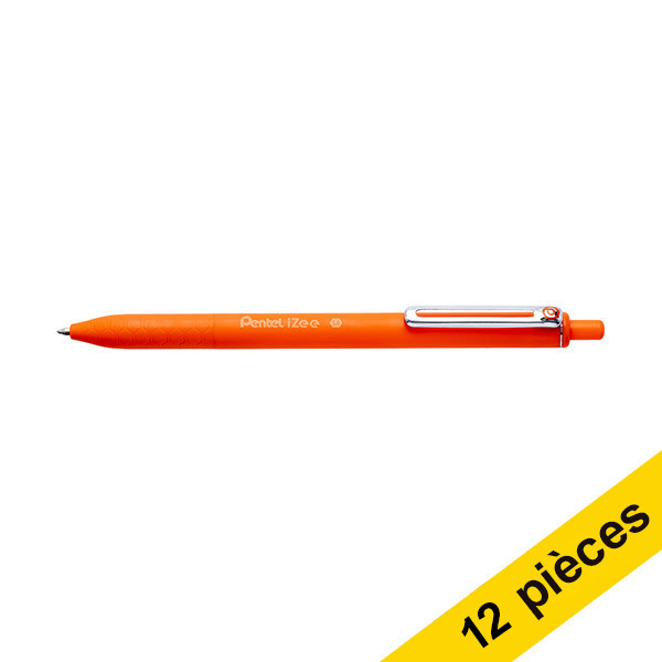 Offre : 12x Pentel iZee BX470 stylo à bille - orange 210166 - 1