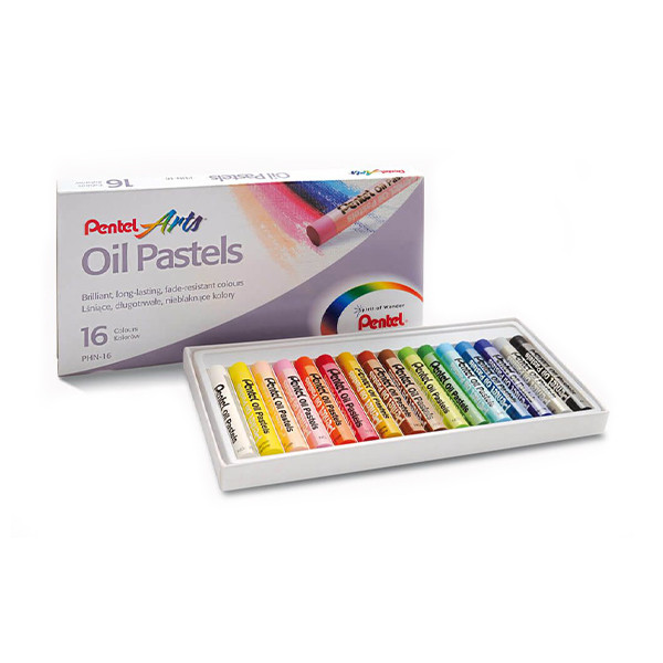 Pentel PHN4 pastels à l'huile (lot de 16) 246438 - 1