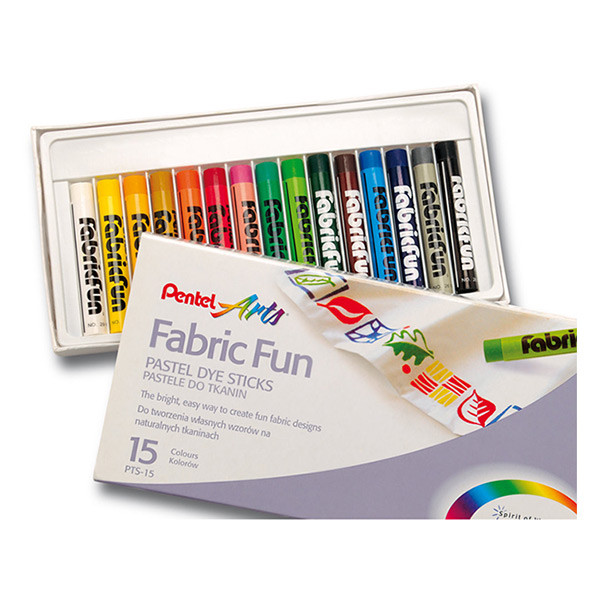Pentel PTS15 pastels pour tissus (lot de 15) 210236 - 2