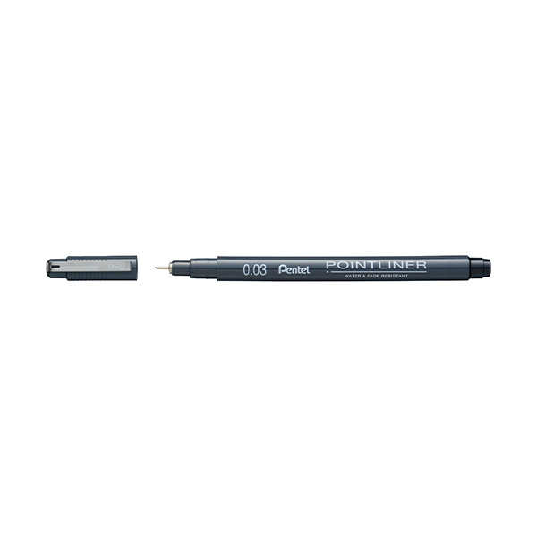 Pentel Pointliner S20P stylo-feutre pointe fine (0,03 mm) - noir 210309 - 1