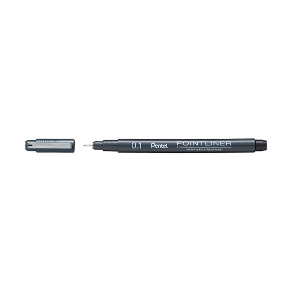 Pentel Pointliner S20P stylo-feutre pointe fine (0,1 mm) - noir 210300 - 1