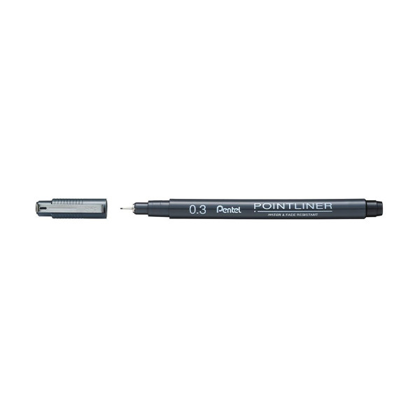 Pentel Pointliner S20P stylo-feutre pointe fine (0,3 mm) - noir 210302 - 1