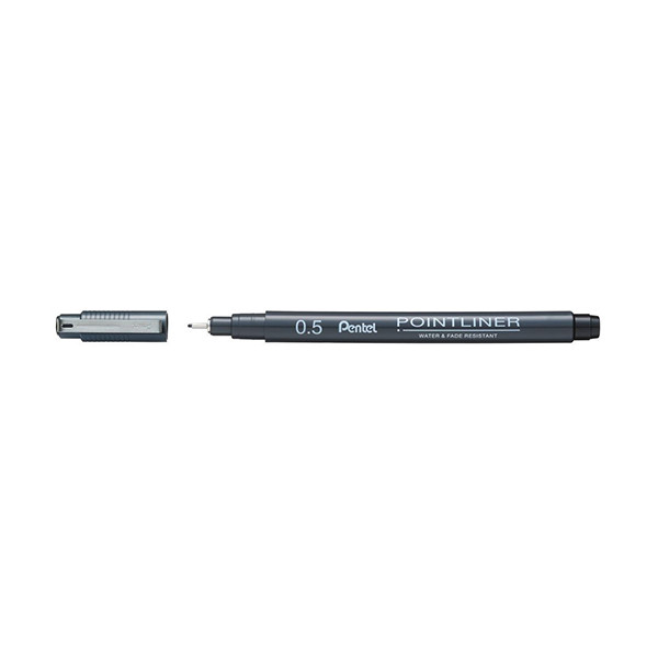 Pentel Pointliner S20P stylo-feutre pointe fine (0,5 mm) - noir 210304 - 1