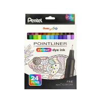Pentel Pointliner set de fineliners S40 (0,4 mm) 24 pièces 494633