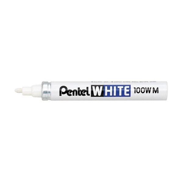 Pentel X100W marqueur peinture industrielle (3,9 mm ogive) - blanc 210088 - 1