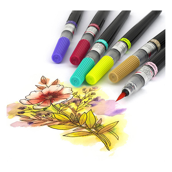 Pentel XGFL feutres pinceaux assortis (10 pièces) 210232 - 2