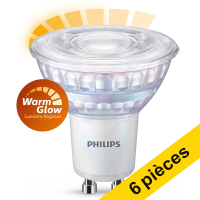 Offre : 6x Philips GU10 spot LED| Lumière chaude | 2200-2700K | 3,8 W (50 W) LPH02528