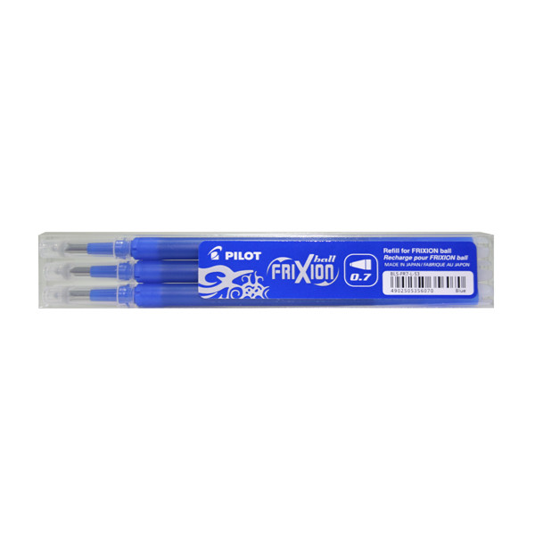 Pilot Frixion recharge de stylo à bille (3 pièces) - bleu 405015 - 1