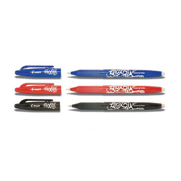 Offre: 3x Pilot Frixion stylos à bille - bleu, noir et rouge 405006 - 1