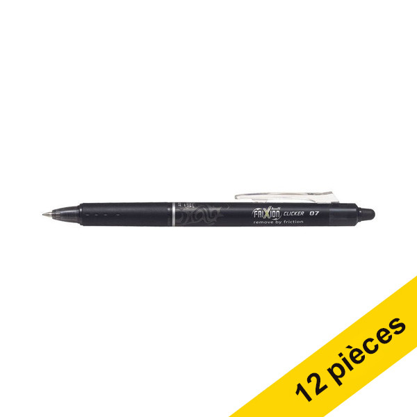 Offre : 12x Pilot Frixion Clicker stylo à bille - noir 240067 - 1
