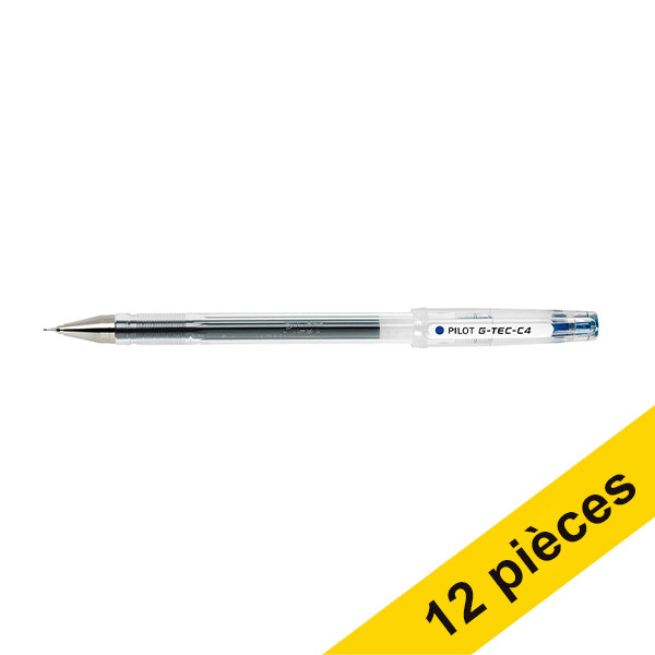 Offre : 12x Pilot G-Tec C4 stylo roller - bleu 405536 - 1
