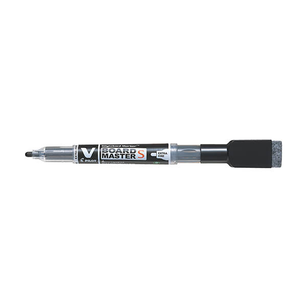 Pilot V-Board Master S marqueur pour tableau blanc à pointe extra fine avec effaceur - noir 279977 - 1