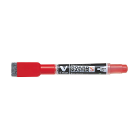 Pilot V-Board Master S marqueur pour tableau blanc à pointe extra fine avec effaceur - rouge 279979