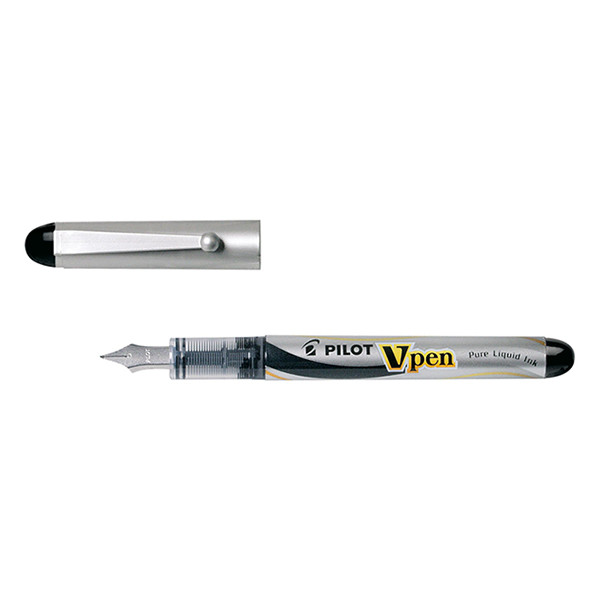 Pilot V-Pen stylo plume fin (encre noire) - argent 405498 - 1