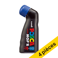 Offre: 4x POSCA PCM-22 MOP'R marqueur peinture (3 - 19 mm ogive) - bleu foncé
