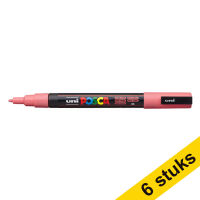 Offre : 6x POSCA PC-3M marqueur acrylique (0,9 - 1,3 mm ogive) - corail