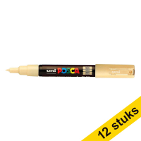 Offre : 12x POSCA PC-1MC marqueur acrylique (0,7 - 1 mm conique) - beige