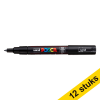 Offre : 12x POSCA PC-1MC marqueur acrylique (0,7 - 1 mm conique) - noir