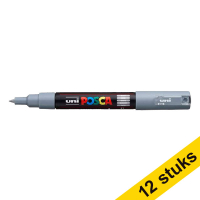 Offre : 12x POSCA PC-1MC marqueur peinture (0,7 - 1 mm conique) - gris