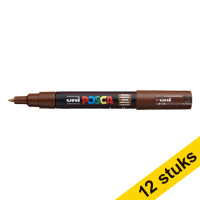 Offre : 12x POSCA PC-1MC marqueur peinture (0,7 - 1 mm conique) - marron